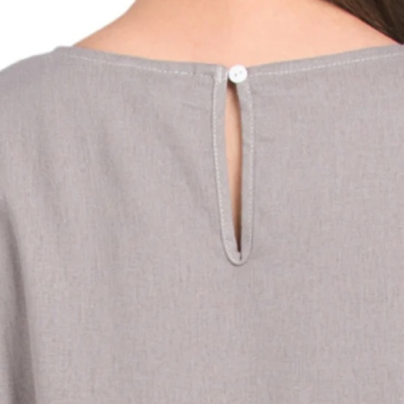 FORCYNTHIA Women's Linen Blend Colorblock Sleeveless Midi Dress. Size Medium - Picture 10 of 10